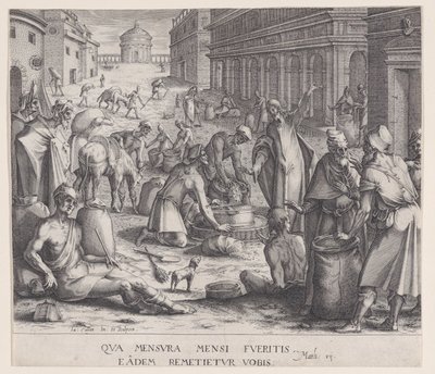 I misuratori di grano da Jacques Callot