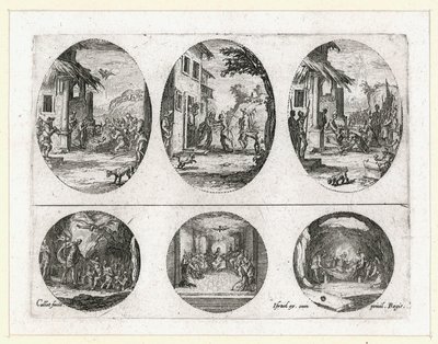I miracoli della Passione ... (incisione) da Jacques Callot