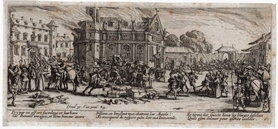 Le miserie e le disgrazie della guerra ... (incisione) da Jacques Callot