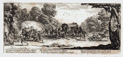 Le miserie e le disgrazie della guerra ... (incisione) da Jacques Callot
