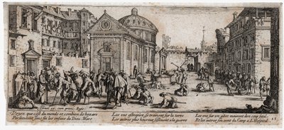Le miserie e le disgrazie della guerra ... (incisione) da Jacques Callot
