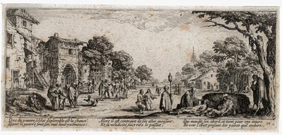 Le miserie e le disgrazie della guerra ... (incisione) da Jacques Callot