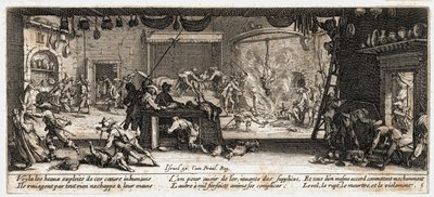 Le miserie e le disgrazie della guerra ... (incisione) da Jacques Callot