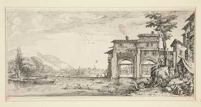I bagnanti, da Paesaggi per Giovanni de Medici da Jacques Callot