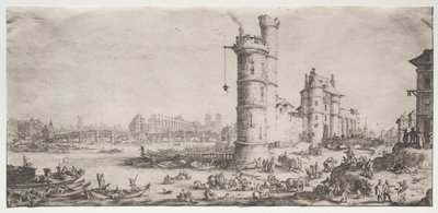 Le due grandi vedute di Parigi: Vista del Pont Neuf da Jacques Callot