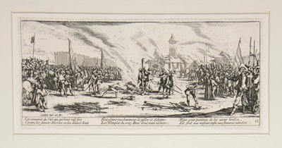 Le grandi miserie della guerra: No. 13 - Il rogo da Jacques Callot