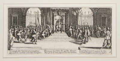 Le grandi miserie della guerra: No. 18 - Distribuzione delle ricompense da Jacques Callot