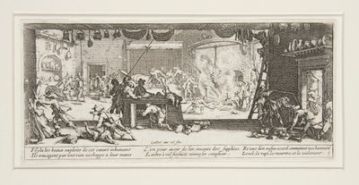 Le grandi miserie della guerra: No. 5 - Il saccheggio da Jacques Callot