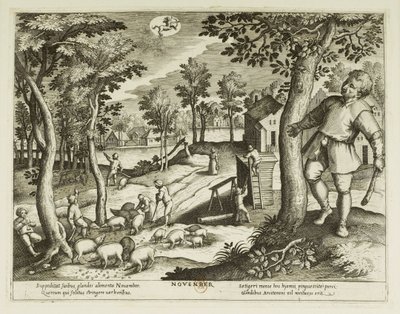 Mesi. 11, novembre da Jacques Callot