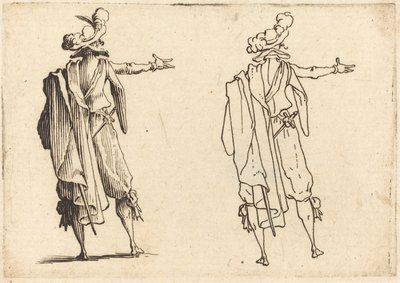 Uomo Visto da Dietro con il Braccio Destro Esteso da Jacques Callot