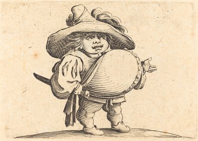 Uomo con grande pancia da Jacques Callot