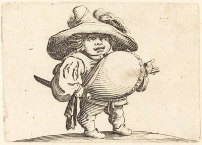 Uomo con grande pancia da Jacques Callot