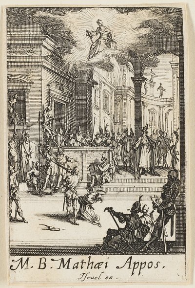 Martirio di san Matteo, tredicesima tavola da I martiri degli apostoli da Jacques Callot