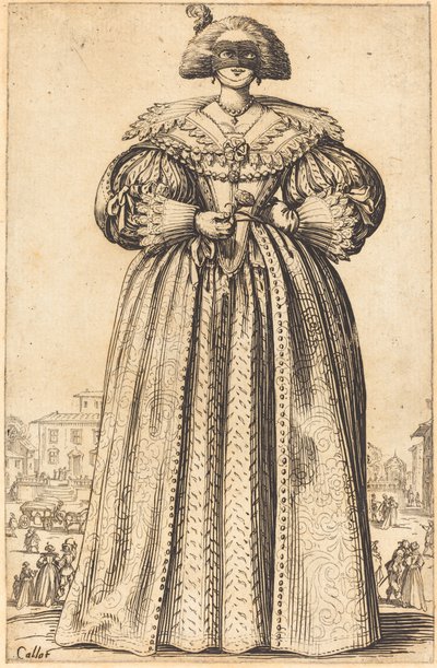 Nobile donna mascherata da Jacques Callot