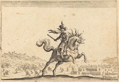 Comandante militare a cavallo, c. 1622 da Jacques Callot