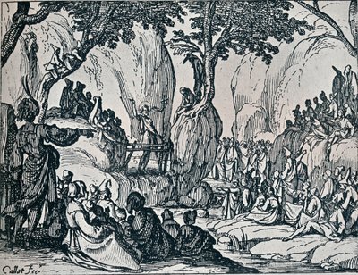 No. III. - San Giovanni predica, 1635, 1924 da Jacques Callot