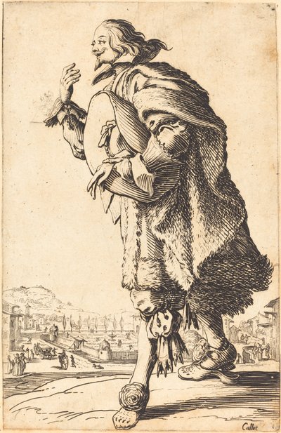Nobile con cappello di feltro, inchinato da Jacques Callot