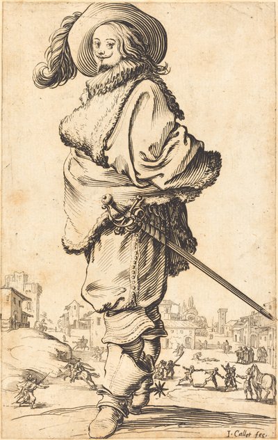 Nobile con plastron di pelliccia da Jacques Callot