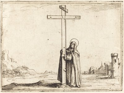Suora che abbraccia la Santa Croce, 1628 da Jacques Callot