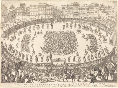 Uno dei combattimenti di fanteria da Jacques Callot