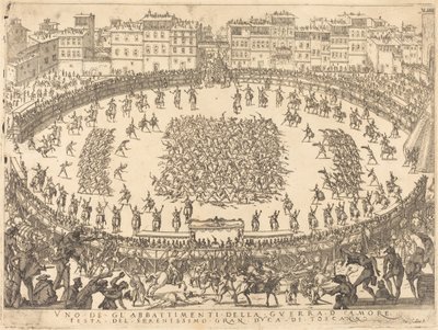 Uno dei combattimenti di fanteria da Jacques Callot