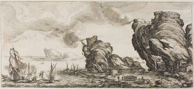 Pantalone, da Tre Comici Italiani da Jacques Callot