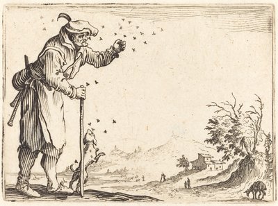 Contadino attaccato dalle api da Jacques Callot