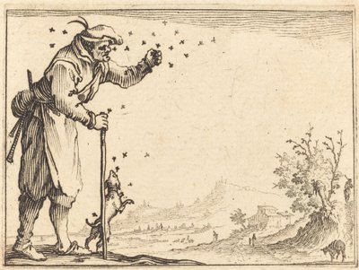 Contadino attaccato dalle api da Jacques Callot