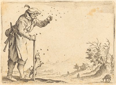 Contadino attaccato dalle api da Jacques Callot