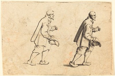 Contadino con Cappello in Mano da Jacques Callot
