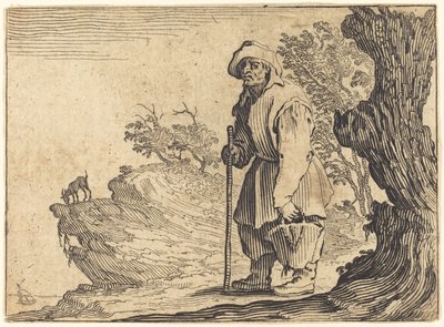 Contadino con sacco da Jacques Callot