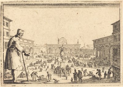 Piazza SS. Annunziata, Firenze da Jacques Callot