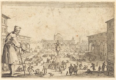 Piazza SS. Annunziata, Firenze da Jacques Callot