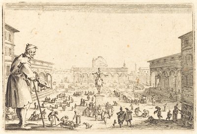 Piazza SS. Annunziata, Firenze da Jacques Callot