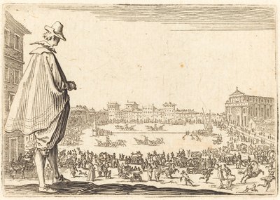 Piazza Santa Maria Novella, Firenze, c. 1622 da Jacques Callot