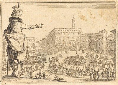 Piazza della Signoria, Firenze da Jacques Callot