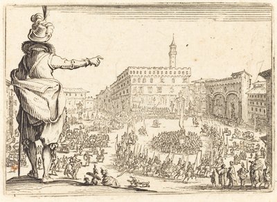 Piazza della Signoria, Firenze, c. 1622 da Jacques Callot