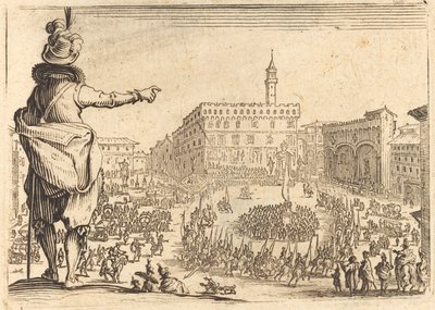 Piazza della Signoria, Firenze da Jacques Callot