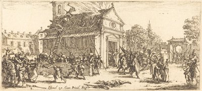 Saccheggio di un monastero da Jacques Callot