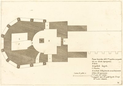 Piano della Chiesa del Santo Sepolcro da Jacques Callot