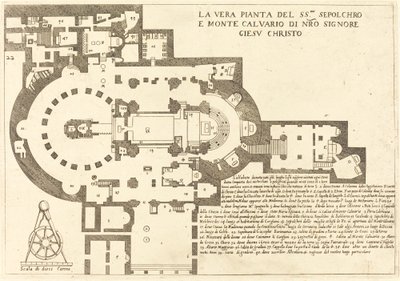 Piano del Santo Sepolcro e del Monte Calvario da Jacques Callot