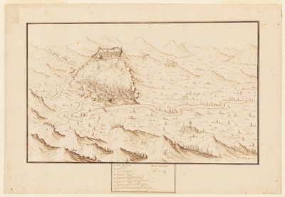 Vista planometrica di Gani da Jacques Callot