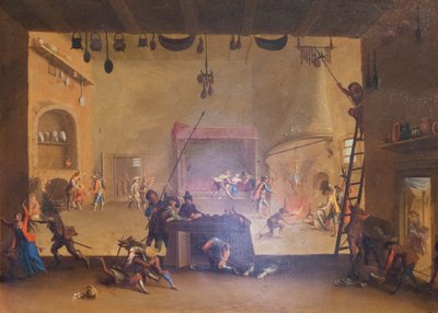 Saccheggio di una fattoria, dalla serie Le Miserie della Guerra da Jacques Callot