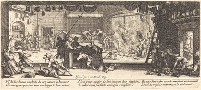 Saccheggio di una Grande Fattoria da Jacques Callot