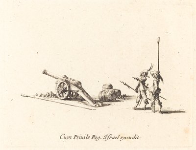 Preparazione per sparare il cannone da Jacques Callot