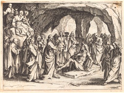 Resurrezione di Lazzaro da Jacques Callot