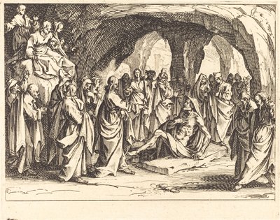 La resurrezione di Lazzaro da Jacques Callot