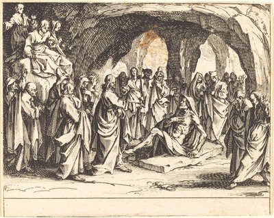 Resurrezione di Lazzaro da Jacques Callot