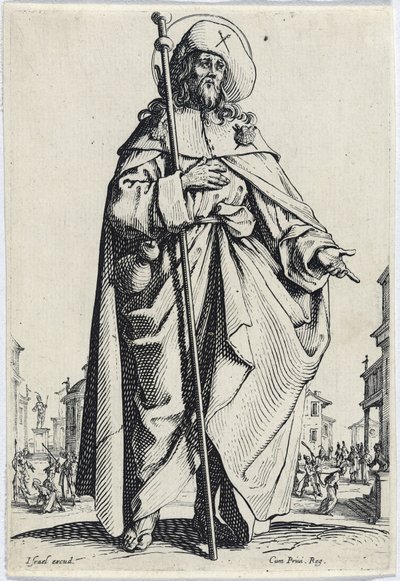 San Giacomo il Maggiore da Les Grands Apôtres, 1631 da Jacques Callot