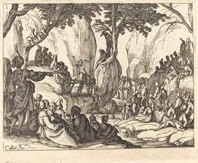 San Giovanni che Predica nel Deserto da Jacques Callot